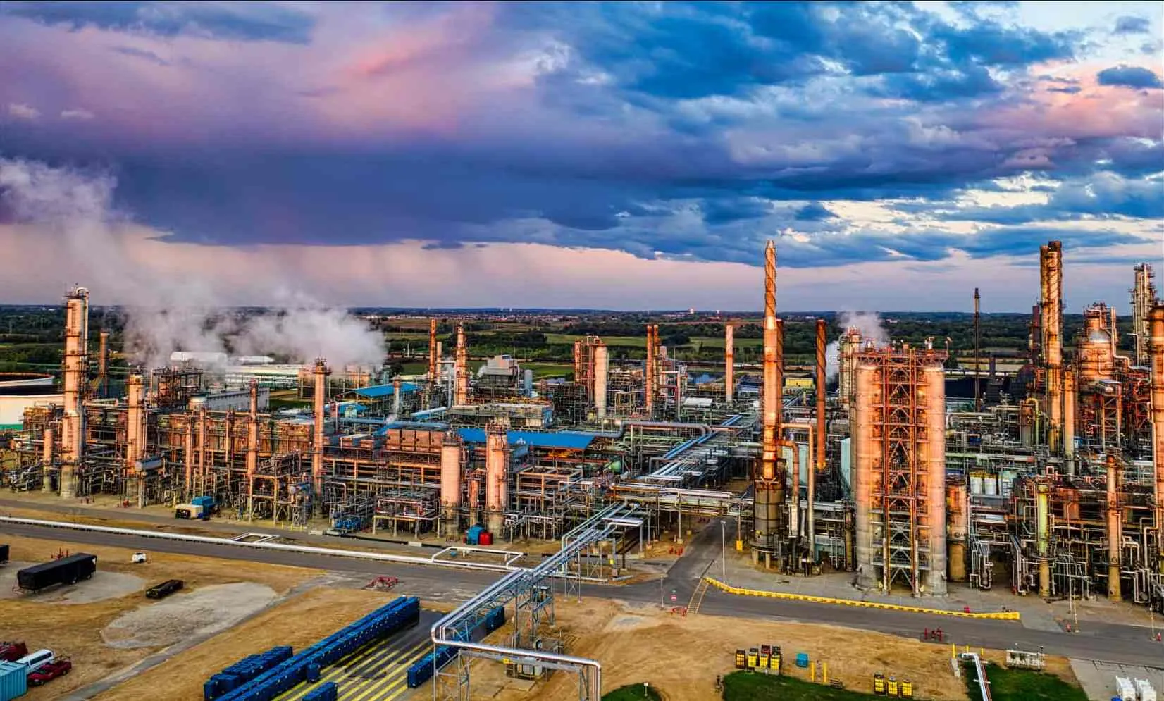 Example of visible emissions from an industrial source