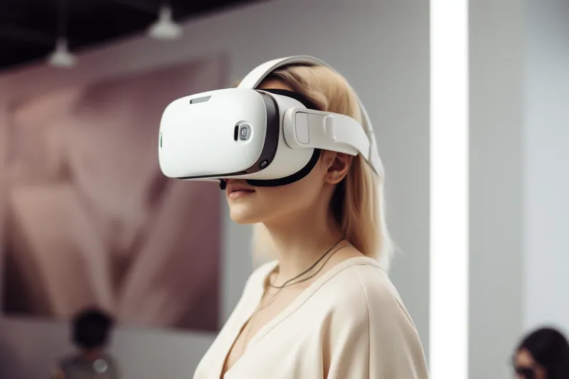 Person using VR headset