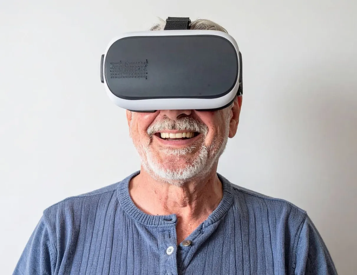 VR Smoke School headset